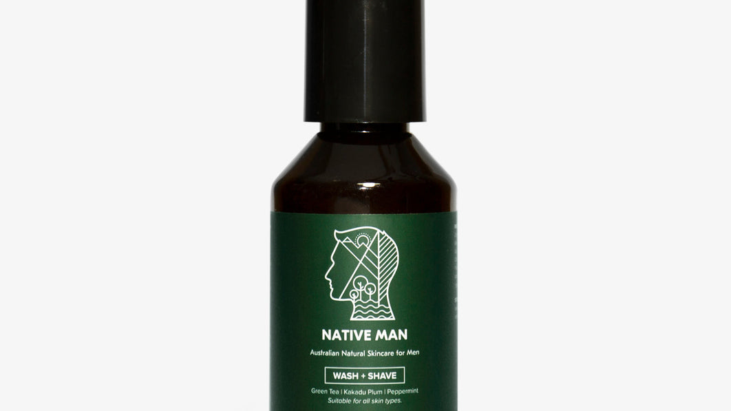 2 in 1 Wash + Shave and Moisturiser + Aftershave from Zea's Native Man range, used to help prevent razor bumps and ingrown hairs