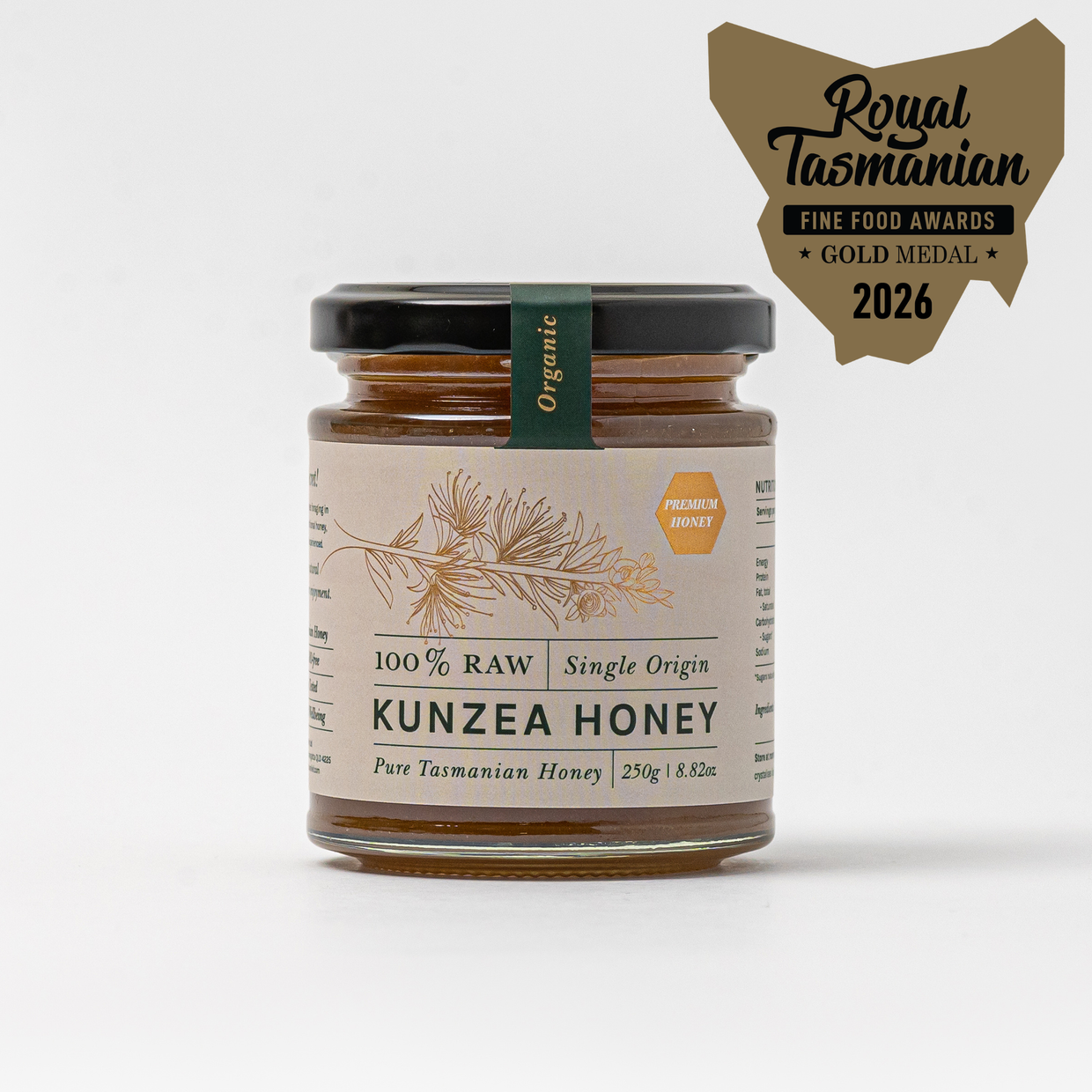Gold medal - Zea Gourmet Kunzea Honey