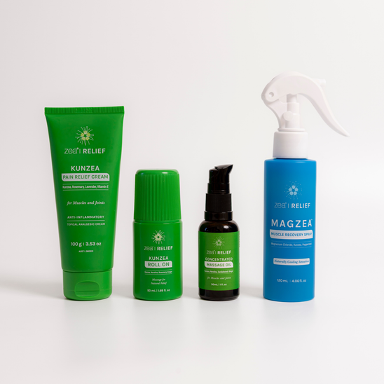 Best Seller Kunzea Pain Relief & Recovery Pack, on a plain background