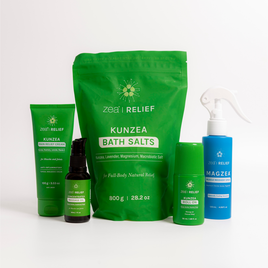 Ultimate Pain Relief, Recovery & Revive Bundle, on a plain background