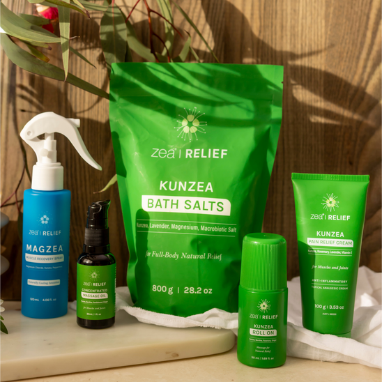 Ultimate Pain Relief, Recovery & Revive Bundle, styled product photograph